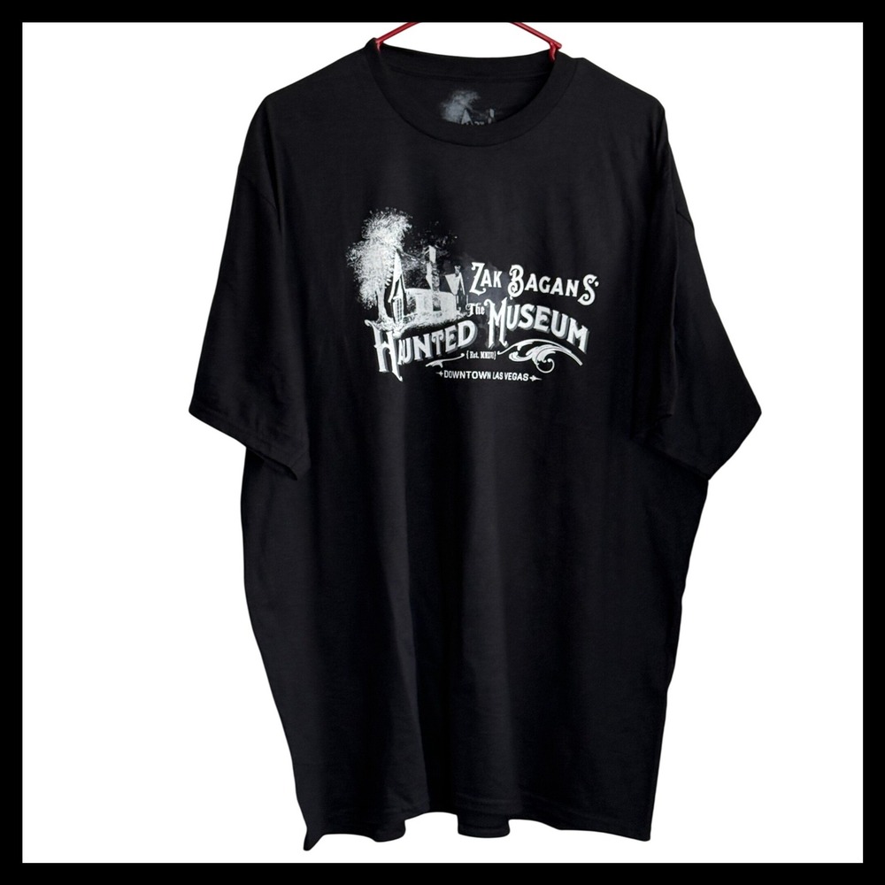 Zak Bagans The Haunted Museum Las Vegas Graphic T-Shirt Mens 2X Black Cotton USA